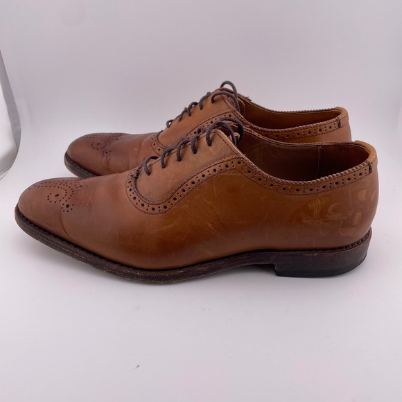 Allen Edmonds Cornwallis Walnut Brown Leather Wingtip Oxford Dress Shoes Size 9D main image 4